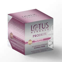Lotus Herbals Cosmetics Probrite Illuminating Radiance Sleeping Mask 50g Lotus Herbals Cosmetics Probrite Illuminating Radiance Sleeping Mask 50g
