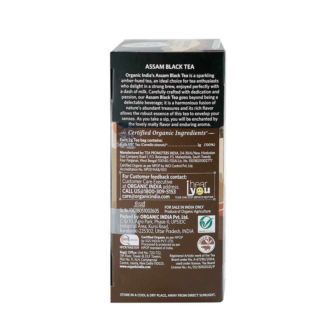 Organic India Assam Black Green Tea 25 Teabag