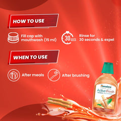 Himalaya Active Fresh Miswak Mouthwash 215ml Himalaya Active Fresh Miswak Mouthwash 215ml
