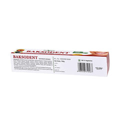 Bakson's Sunny Herbals Baksodent Oral Care With Antibacterial Action Toothpaste Opaque 100G Bakson's Sunny Herbals Baksodent Oral Care With Antibacterial Action Toothpaste Opaque 100G