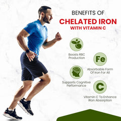 Himalayan Organics Chelatisiertes Eisen mit Vitamin C-Ergänzung, 120 vegetarische Tabletten Himalayan Organics Chelatisiertes Eisen mit Vitamin C-Ergänzung, 120 vegetarische Tabletten
