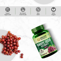 Himalayan Organics Grape Seed Extract 500mg Vegetarian 90 Capsules Himalayan Organics Grape Seed Extract 500mg Vegetarian 90 Capsules