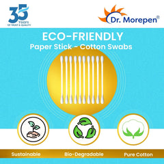 Dr Morepen Buds 100% Pure Cotton & Eco Friendly Earbuds 100 Cotton Buds Dr Morepen Buds 100% Pure Cotton & Eco Friendly Earbuds 100 Cotton Buds