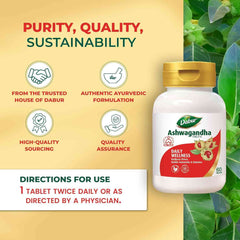 Dabur Ayurvedic Ashwagandha 60 Tablets Dabur Ayurvedic Ashwagandha 60 Tablets