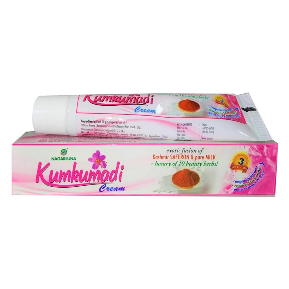 2 X Nagarjuna Ayurvedic Kumkumadi Cream 20Gm