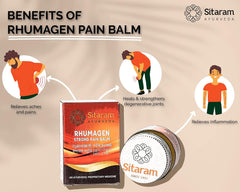2 X Sitaram Ayurveda Rhumagen Strong Pain Balm 10gm 2 X Sitaram Ayurveda Rhumagen Strong Pain Balm 10gm