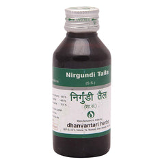 Dhanvantari Ayurvedic Nirgundi Taila Useful In Ulcer & Lumph Enlargement Oil Dhanvantari Ayurvedic Nirgundi Taila Useful In Ulcer & Lumph Enlargement Oil