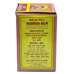 Vallab Vijay Sons Headrosa Balm Vallab Vijay Sons Headrosa Balm