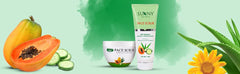 Bakson's Sunny Herbals Face with Aloevera & Papaya Mini Facial Skin Care Face Scrub Bakson's Sunny Herbals Face with Aloevera & Papaya Mini Facial Skin Care Face Scrub