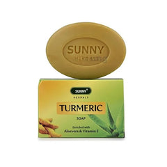 Bakson's Sunny Herbals Kurkuma mit Kurkuma und Aloe Vera, komplette Hautpflegeseife, 75 g Bakson's Sunny Herbals Kurkuma mit Kurkuma und Aloe Vera, komplette Hautpflegeseife, 75 g