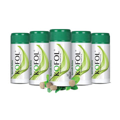 Charak Ayurvedic Kofol Kautabletten gegen Husten, Halsschmerzen, saisonalen Husten, 5 x 60 Tabletten Charak Ayurvedic Kofol Kautabletten gegen Husten, Halsschmerzen, saisonalen Husten, 5 x 60 Tabletten