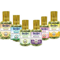 Sri Sri Tattva Aroma Blossom,Divine,Deligth,Jasmine,Rose & Sandal Roll on Perfume Sri Sri Tattva Aroma Blossom,Divine,Deligth,Jasmine,Rose & Sandal Roll on Perfume