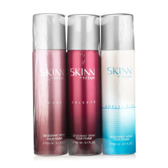 Skinn Deodorant Spray Celeste,Nude & Amalfi Bleu For Women 150ml Skinn Deodorant Spray Celeste,Nude & Amalfi Bleu For Women 150ml