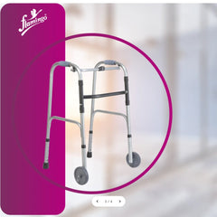 Flamingo Health Orthopaedic Walker with Castor (2 Way wheels) Universal Code 2176 Flamingo Health Orthopaedic Walker with Castor (2 Way wheels) Universal Code 2176
