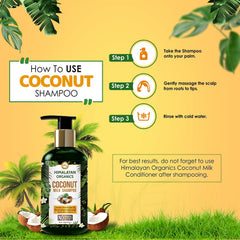 Himalayan Organics Coconut Milk Shampoo 300ml Himalayan Organics Coconut Milk Shampoo 300ml