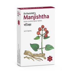 Dr Vasishth's Ayurvedic Manjishtha 3 X 10 Tablets Dr Vasishth's Ayurvedic Manjishtha 3 X 10 Tablets