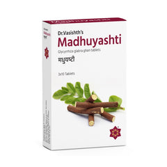 Dr Vasishth's Ayurvedic Madhuyashti 3 X 10 Tablets Dr Vasishth's Ayurvedic Madhuyashti 3 X 10 Tablets