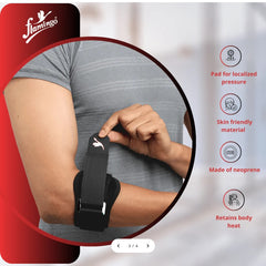 Flamingo Health Orthopaedic Tennis Elbow Support Universal (Neoprene) Code 2383 Flamingo Health Orthopaedic Tennis Elbow Support Universal (Neoprene) Code 2383