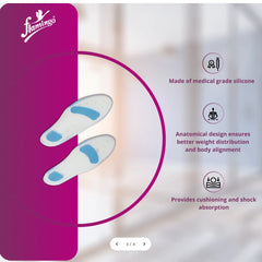 Flamingo Health Orthopaedic Silicone Foot Insole Unisex Code 2091 Flamingo Health Orthopaedic Silicone Foot Insole Unisex Code 2091