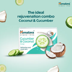 Himalaya Cucumber & Coconut Refreshes And Cools Skin Soap Himalaya Cucumber & Coconut Refreshes And Cools Skin Soap