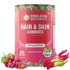 Himalayan Organics Hair & Skin 40mcg Biotin Gummies Himalayan Organics Hair & Skin 40mcg Biotin Gummies