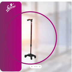 Flamingo Health Orthopedic Quadripod Walking Stick Universal Code 2090 Flamingo Health Orthopedic Quadripod Walking Stick Universal Code 2090
