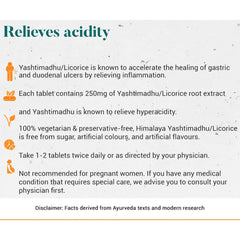 Himalaya Pure Herbs Yashtimadhu Gastric Wellness 60 Tablets Himalaya Pure Herbs Yashtimadhu Gastric Wellness 60 Tablets