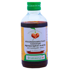 Vaidyaratnam Ayurvedic Aragwadhamrithadi Kashayam Liquid 200 Ml Vaidyaratnam Ayurvedic Aragwadhamrithadi Kashayam Liquid 200 Ml