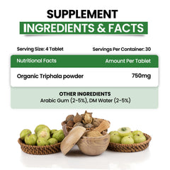 Himalayan Organics Triphala Vegetarian 120 Tablets Himalayan Organics Triphala Vegetarian 120 Tablets
