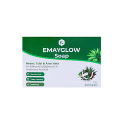 Kalyan Wellness Emayglow Neem,Tulsi & Aloe Vera Soap 75gm Kalyan Wellness Emayglow Neem,Tulsi & Aloe Vera Soap 75gm