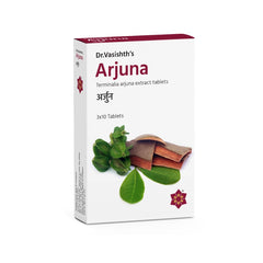 Dr Vasishth's Ayurvedic Arjuna 3 X 10 Tablet Dr Vasishth's Ayurvedic Arjuna 3 X 10 Tablet
