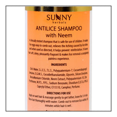 Bakson's Sunny Herbals Anti Lice With Neem For safe removal of Lice Shampoo 150ml Bakson's Sunny Herbals Anti Lice With Neem For safe removal of Lice Shampoo 150ml