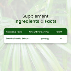 Himalayan Organics Saw Palmetto 800mg Vegetarian 60 Capsules Himalayan Organics Saw Palmetto 800mg Vegetarian 60 Capsules