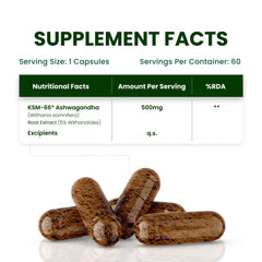 Himalayan Organics Ashwagandha 1000mg Vegetarian Capsules Himalayan Organics Ashwagandha 1000mg Vegetarian Capsules