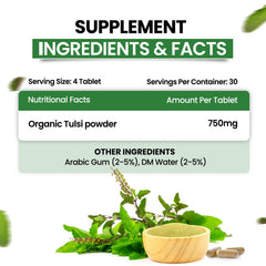 Himalayan Organics Tulsi Vegetarian 120 Tablets Himalayan Organics Tulsi Vegetarian 120 Tablets
