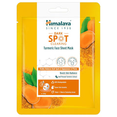 Himalaya Dark Spot Clearing Turmeric Face Sheet Mask 30g Himalaya Dark Spot Clearing Turmeric Face Sheet Mask 30g