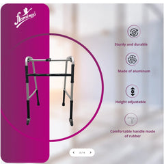 Flamingo Health Orthopaedic Walker with Castor (360° rotating wheels) Universal Code 2335 Flamingo Health Orthopaedic Walker with Castor (360° rotating wheels) Universal Code 2335
