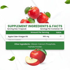 Himalayan Organics Apple Cider Vinegar 500mg 90 Vegetarian Capsules Himalayan Organics Apple Cider Vinegar 500mg 90 Vegetarian Capsules