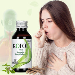 Charak Ayurvedischer Kofol-Sirup & Kofol Sf Hustenstiller, zuckerfreier Sirup, 100 ml Charak Ayurvedischer Kofol-Sirup & Kofol Sf Hustenstiller, zuckerfreier Sirup, 100 ml
