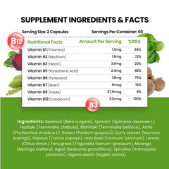 Himalayan Organics Plant Based Vitamin B12 Vegetarian 60 Capsules Himalayan Organics Plant Based Vitamin B12 Vegetarian 60 Capsules