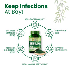 Himalayan Organics Spirulina Vegetarian 60 Capsule Himalayan Organics Spirulina Vegetarian 60 Capsule