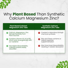 Himalayan Organics Plant Based Calcium Magnesium Zinc D3 + K2 Vegetarian 120 Capsules Himalayan Organics Plant Based Calcium Magnesium Zinc D3 + K2 Vegetarian 120 Capsules