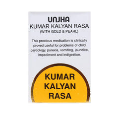 Unjha Ayurvedic Kumar Kalyan Rasa (With Gold and Pearl) Tablets Unjha Ayurvedic Kumar Kalyan Rasa (With Gold and Pearl) Tablets