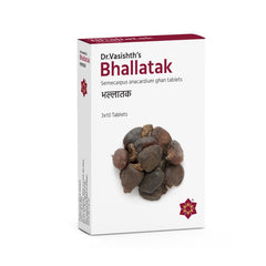 Dr Vasishth's Ayurvedic Bhallatak 3 X 10 Tablets Dr Vasishth's Ayurvedic Bhallatak 3 X 10 Tablets