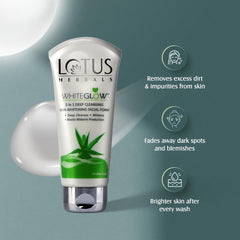 Lotus Herbals White Glow 3 In 1 Deep Cleansing,Advance Pink Glow & Vitamin C Face Wash Lotus Herbals White Glow 3 In 1 Deep Cleansing,Advance Pink Glow & Vitamin C Face Wash