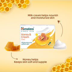 Himalaya Honey & Cream Moisturizes And Softes Skin Soap Himalaya Honey & Cream Moisturizes And Softes Skin Soap
