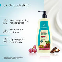 Pilgrim Cosmetics French Red Vine & Hyaluronic Acid Ultra-Smooth Body Lotion 400 ml | 13.52 fl. oz. Pilgrim Cosmetics French Red Vine & Hyaluronic Acid Ultra-Smooth Body Lotion 400 ml | 13.52 fl. oz.