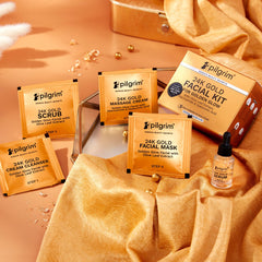 Pilgrim Cosmetics 24K Gold Facial Kit For Golden Glow Pilgrim Cosmetics 24K Gold Facial Kit For Golden Glow