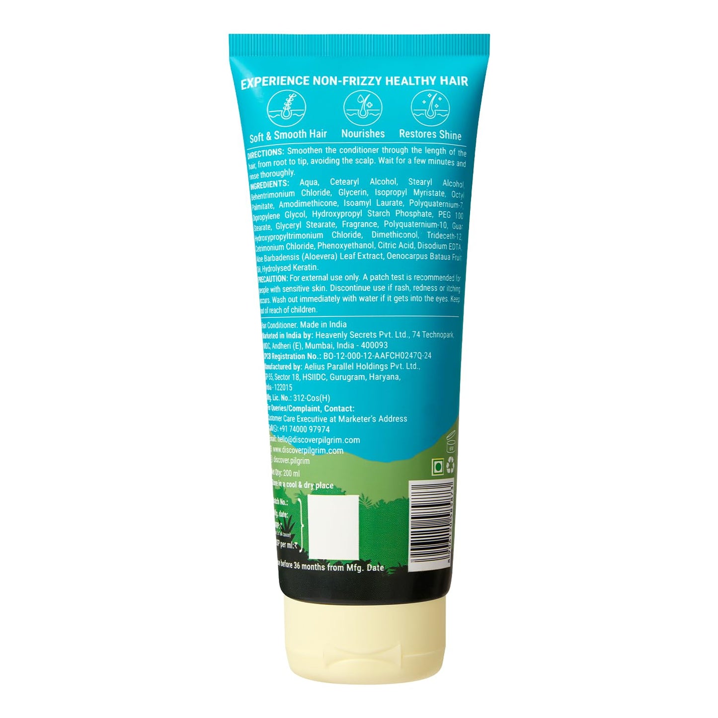 Pilgrim Cosmetics Patuá & Keratin Hair Smoothening Conditioner 200.0 ml 6.8 fl. oz