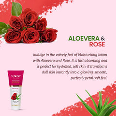 Bakson's Sunny Herbals Moisturizing Lotion With Aloevera & Rose For Oily Skin Care Lotion 100ml Bakson's Sunny Herbals Moisturizing Lotion With Aloevera & Rose For Oily Skin Care Lotion 100ml
